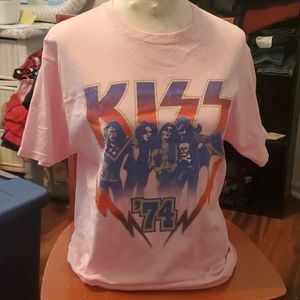 Kiss Concert Short sleeve Tee shirt Women's M